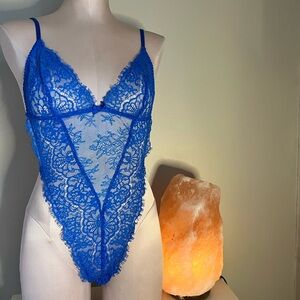 Victoria's Secret Blue Lace Chemise